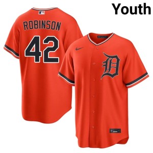 Youth D Bengals 2026 Orange #42 Jackie Robinson Jersey 101715-329