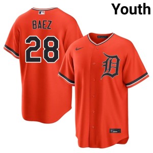 Youth Javier Baez Orange Limited #28 D Tigs Jersey 708150-906