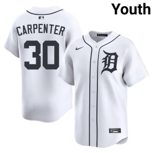 Youth Tigers Player White #30 Kerry Carpenter Jerseys 582217-693