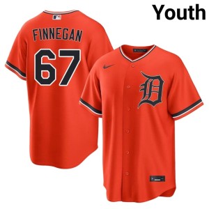 Youth Kyle Finnegan D Bengals Player #67 Orange Jersey 447448-186