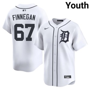 Youth MLB #67 Kyle Finnegan DET White Jersey 812662-675