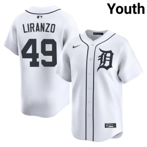 Youth Authentic The Motor City Kitties Thayron Liranzo White #49 Jersey 890041-990