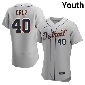 Youth 2026 Gray D Bengals Trei Cruz #40 Jersey 940394-782