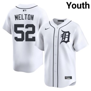 Youth White Troy Melton D Tigs Popular #52 Jersey 935511-720