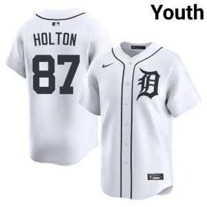 Youth White Authentic Tyler Holton #87 The D Jerseys 791222-959
