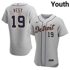 Youth New Gray Will Vest Detroit Bengals #19 Jerseys 340662-905