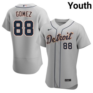 Youth Detroits #88 Gray Yendy Gomez Embroidery Jersey 242174-724