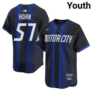 Youth Bailey Horn Detroit Bengals City Connect Blue #57 Authentic Jersey 825966-308