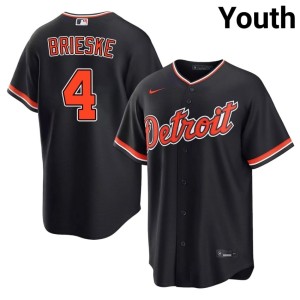 Youth New Detroit Tigs Navy Beau Brieske #4 Jersey 529679-904