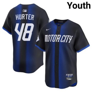 Youth Brant Hurter City Connect #48 Detroit Tigs Popular Blue Jerseys 794244-173