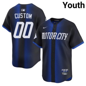 Youth Blue Popular City Connect #00 Custom The Bengals Jersey 191031-607