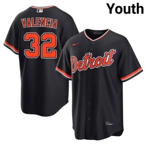 Youth Navy D Tiges 2026 Eduardo Valencia #32 Jerseys 965405-402