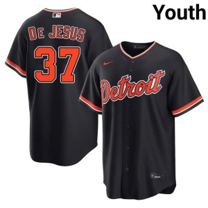 Youth Navy Replica #37 D Bengals Enmanuel De Jesus Jersey 926437-500