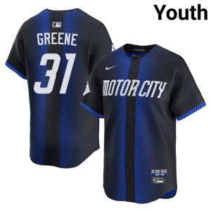 Youth The Motor City Kitties #31 2026-27 Riley Greene City Connect Blue Jerseys 268963-183