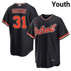 Youth #31 Embroidery The Bengals Riley Greene Navy Jersey 321909-465