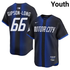 Youth #66 City Connect D Bengals Blue Sawyer Gipson-Long 2026 Jersey 228714-556