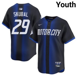 Youth City Connect Tarik Skubal Blue The Motor City Kitties Embroidery #29 Jerseys 593922-951