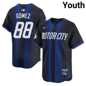 Youth Blue D Tigers MLB #88 Yendy Gomez City Connect Jersey 674235-377